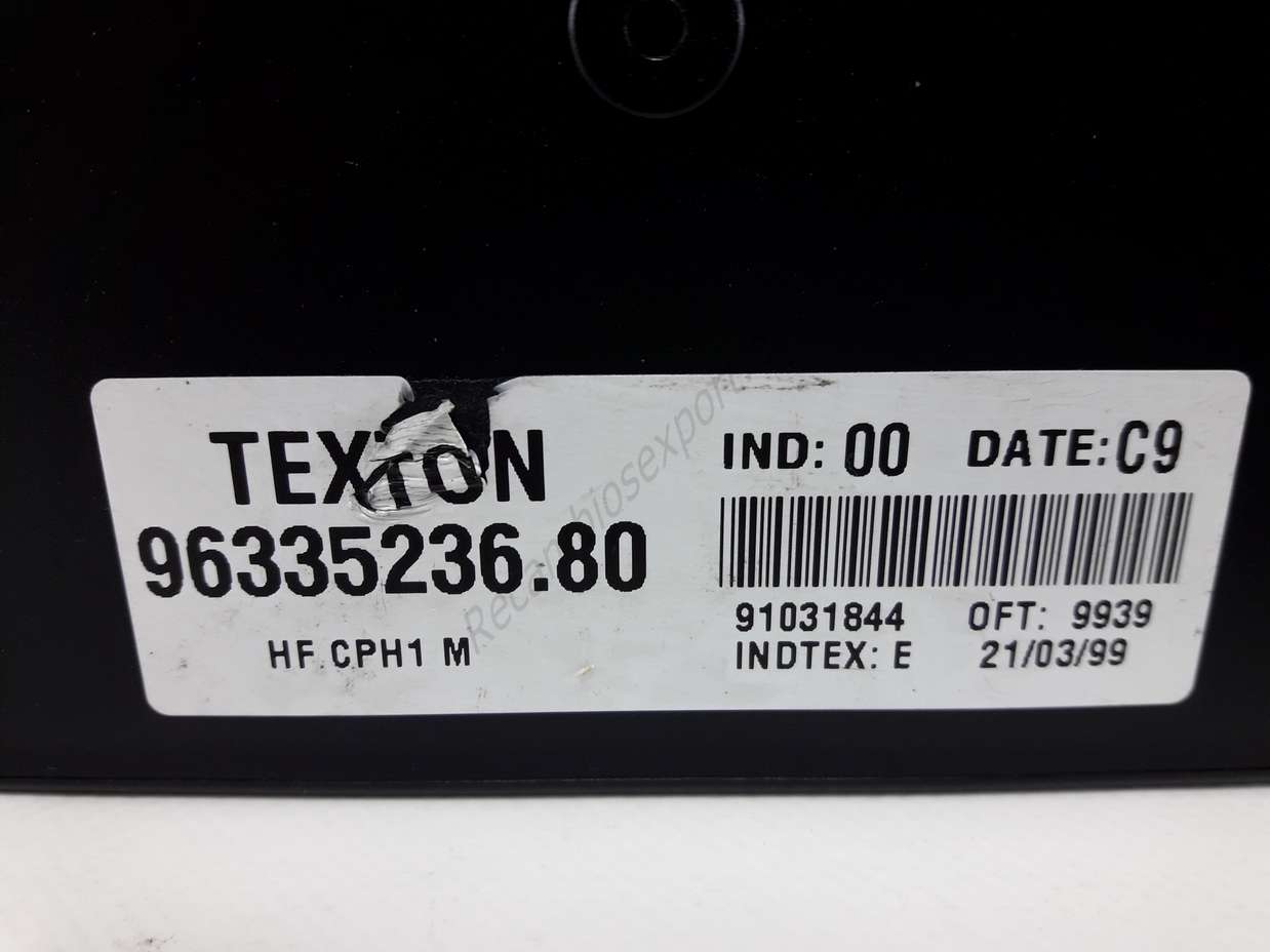 Centralita de cierre Citroen Xsara TEXTON 9633523680 96335236. 80 date C9 INDTEX 00 - foto 2