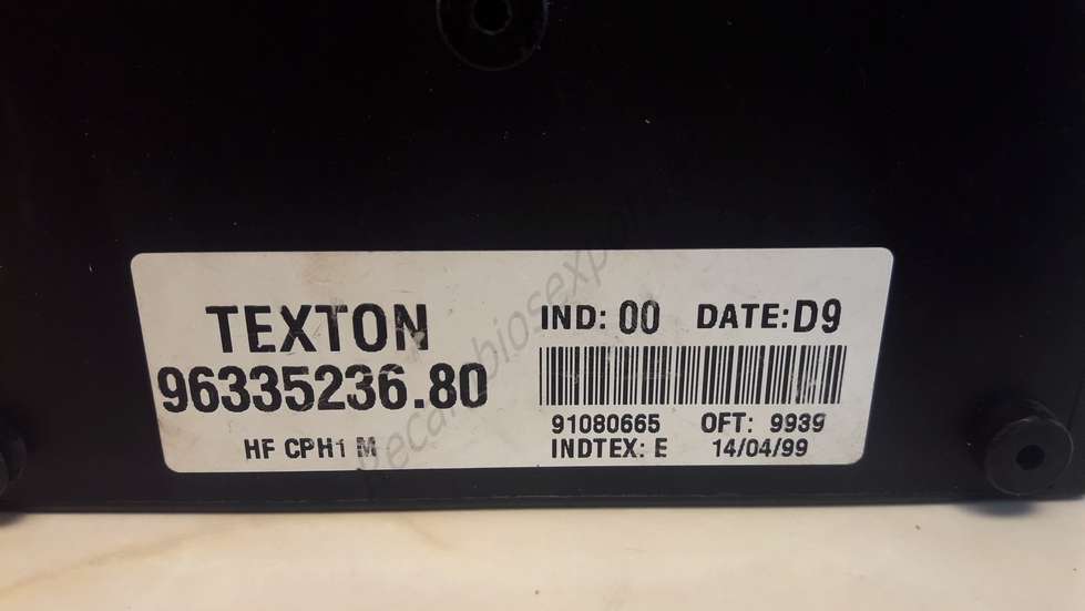 Centralita de cierre Citroen Xsara TEXTON 9633523680 96335236. 80 date D9 IND 00 - foto 2