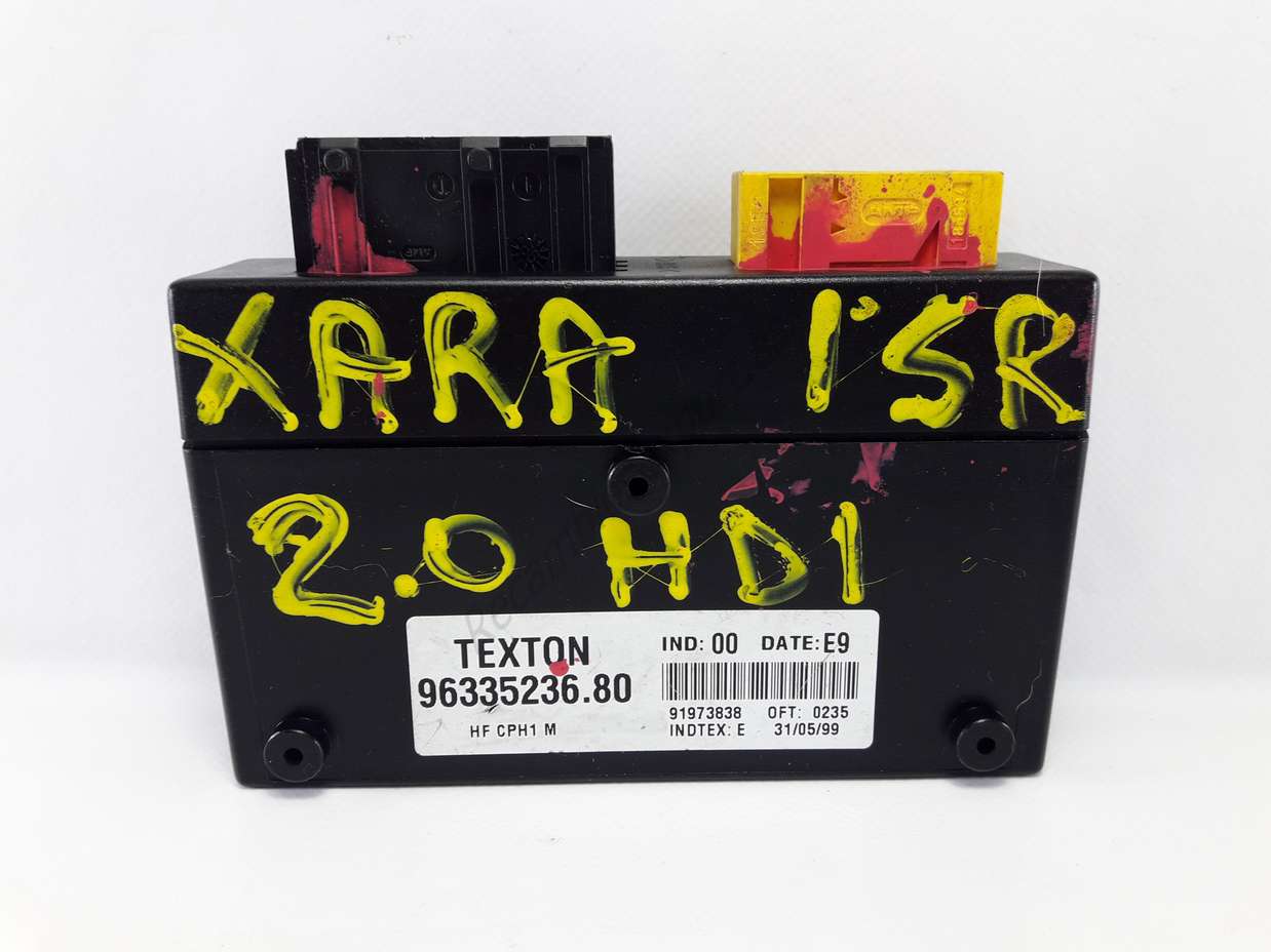 Centralita de cierre Citroen Xsara TEXTON 9633523680 96335236. 80 date E9 INDTEX 00 - foto 1