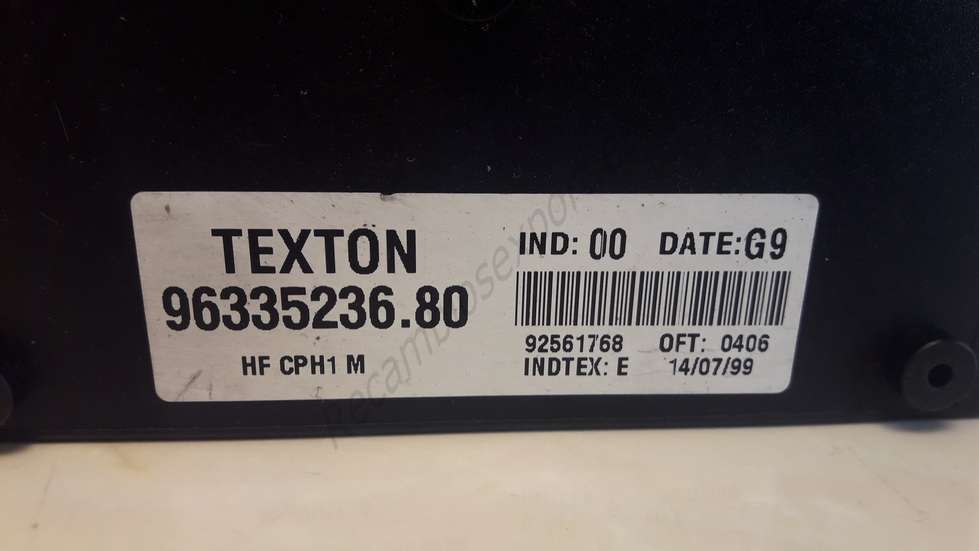 Centralita de cierre Citroen Xsara TEXTON 9633523680 96335236. 80 date G9 IND 00 - foto 2
