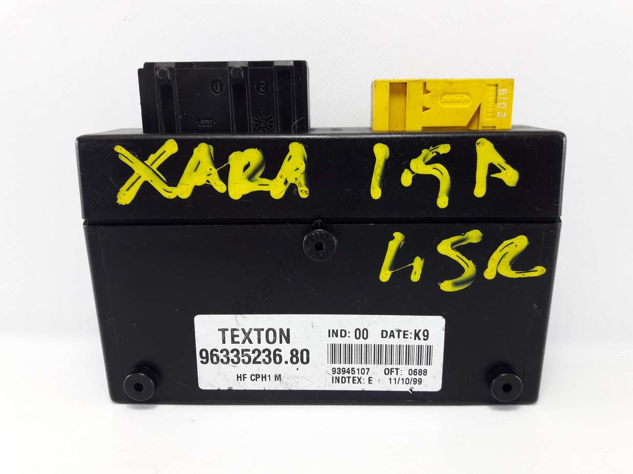 Centralita de cierre Citroen Xsara TEXTON 9633523680 96335236. 80 date K9 INDTEX 00 - foto 1