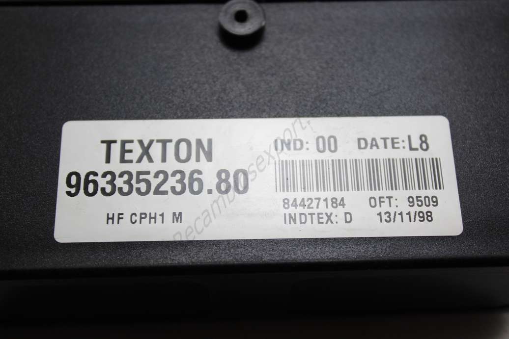 Centralita de cierre Citroen Xsara TEXTON 9633523680 96335236. 80 date L8 INDTEX 00 - foto 2