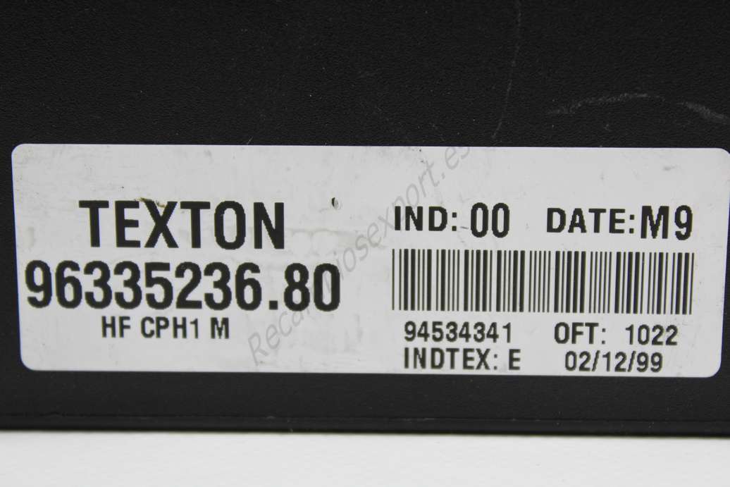 Centralita de cierre Citroen Xsara TEXTON 9633523680 96335236.80 Date M9 IND 00 - foto 2