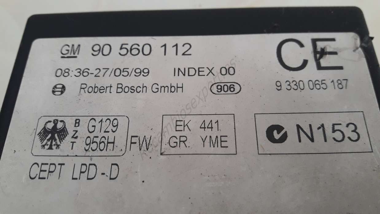 Centralita de cierre centraliazdo OPEL ASTRA GM 90560112 90560112CE 90 560 112 CE BOSCH 9330065187 9 330 065 187 - foto 2