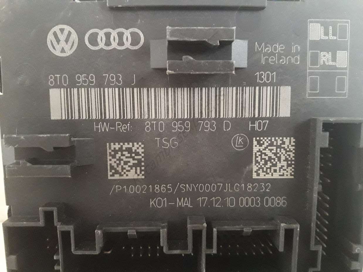 Centralita de puerta Audi A4 A5 RS5 Q5 Q7 8T0959793J 8T0 959 793 J 8T0959793D 8T0 959 793 D - foto 2