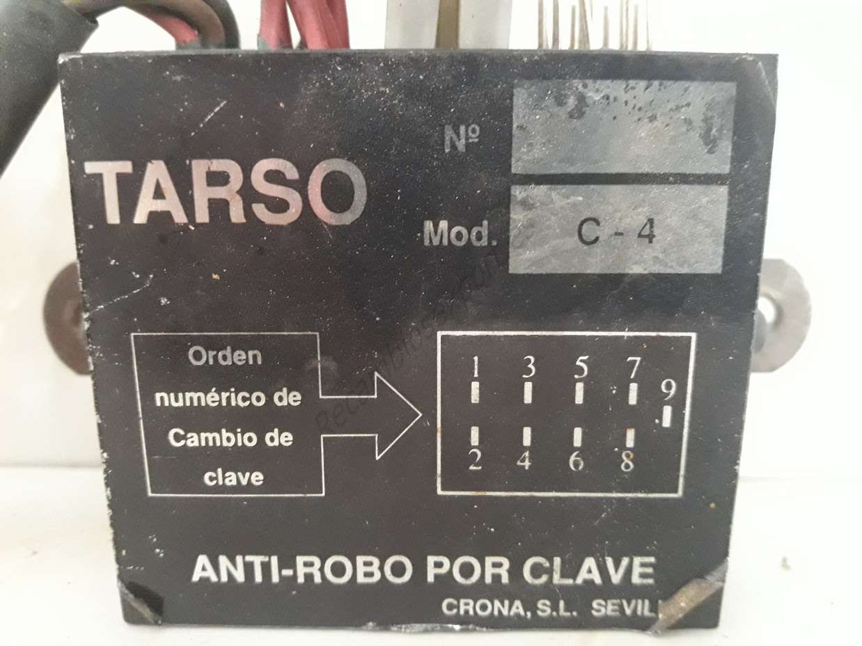 Centralita tarso c4 mod. c-4 anti-robo por clave - foto 2