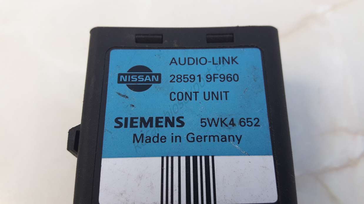 Control de la unidad de alarma inmovilizador módulo Nissan Primera P11 285919F960 28591 9F960 SIEMENS 5WK4652 5WK4 652 - foto 2