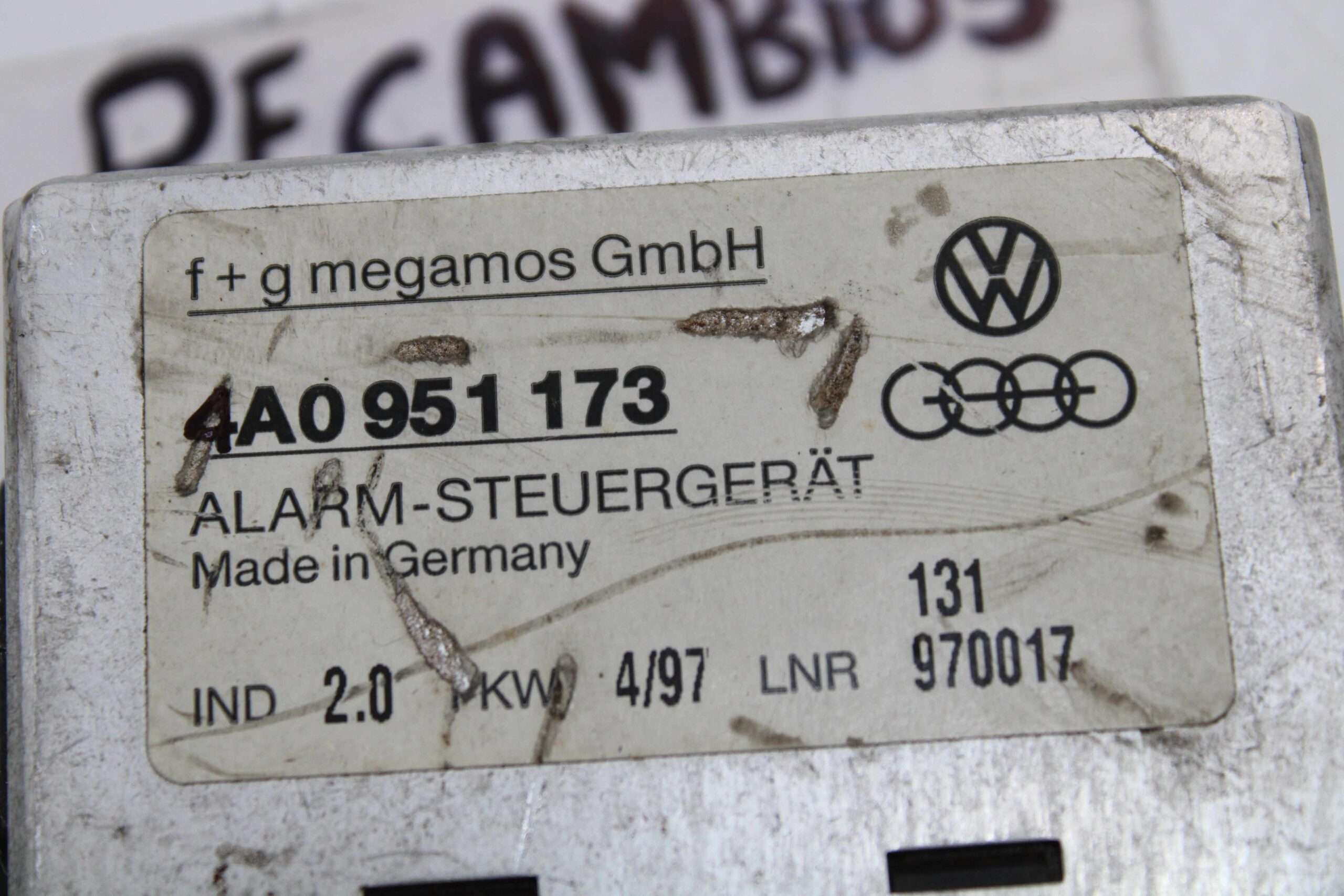 Controlador de Alarma Volkswagen Audi A6 C4 A8 - foto 2