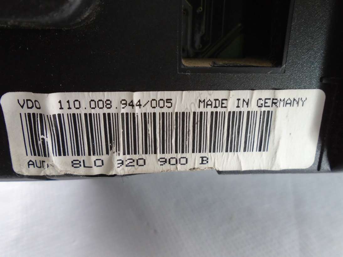 Cuadro Instrumentos Audi 8L0920900B 8L0 920 900 B VDO 110008944005 110 008 944 005 - foto 2