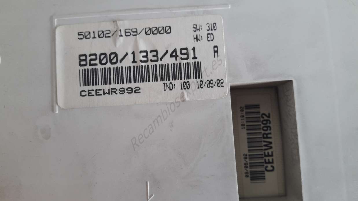 Cuadro Renault Kangoo 8200133491A 8200 133 491 A 501021690000 50102 169 0000 - foto 2