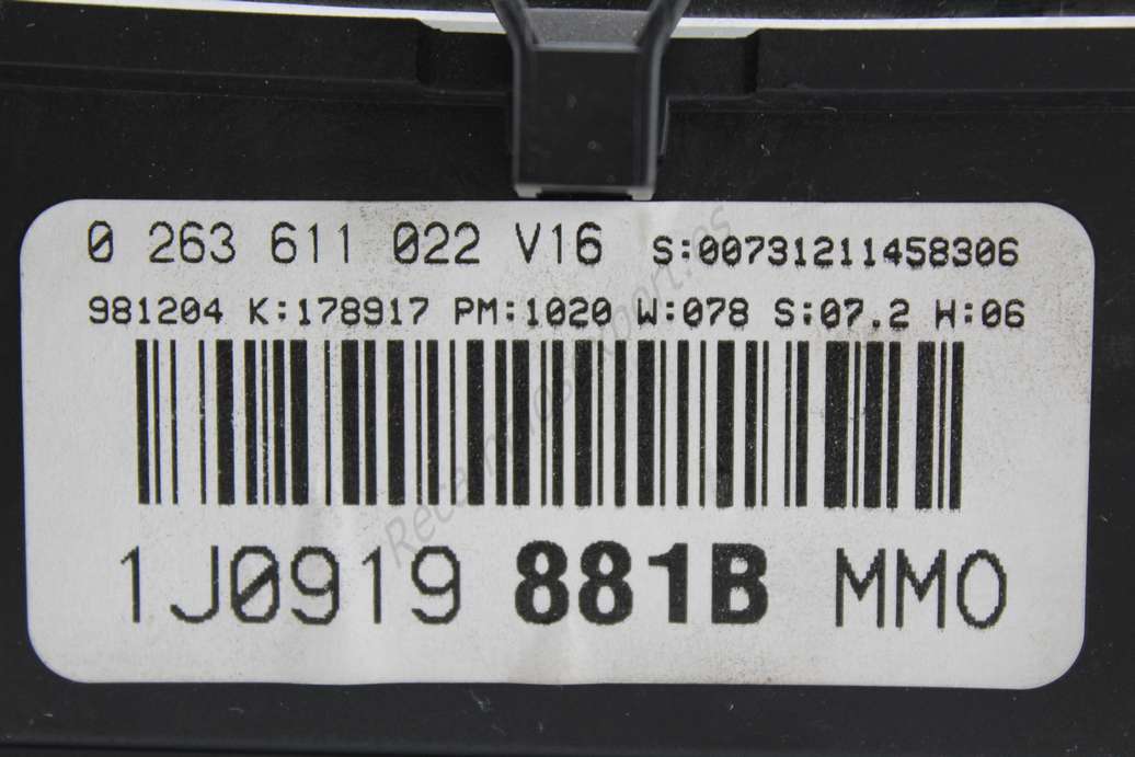 Cuadro VW Golf 4 Bora 1J0919881B BOSCH 0263611022 0 263 611 022 - foto 2