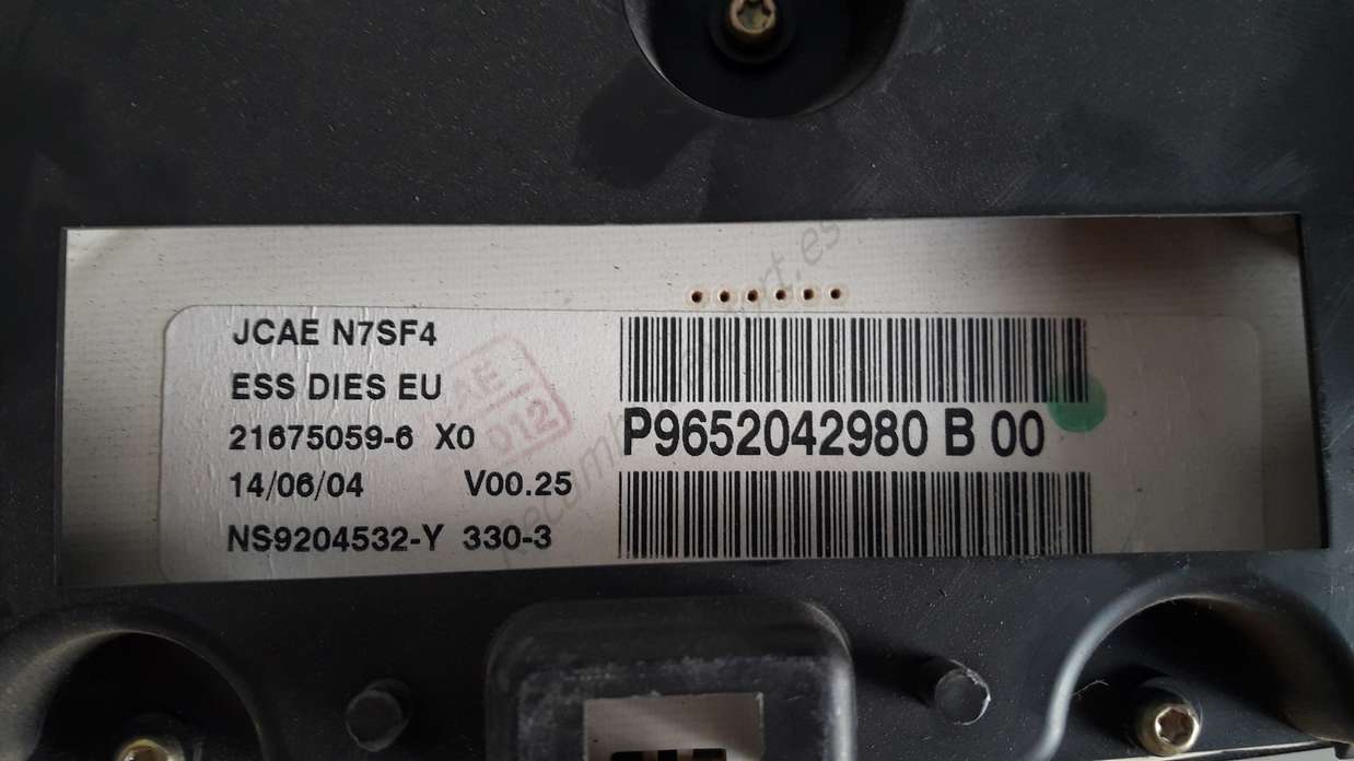 Cuadro de Instrumentos Citroen Xsara P9652042980 B 00 P9652042980B P9652042980B00 - foto 2
