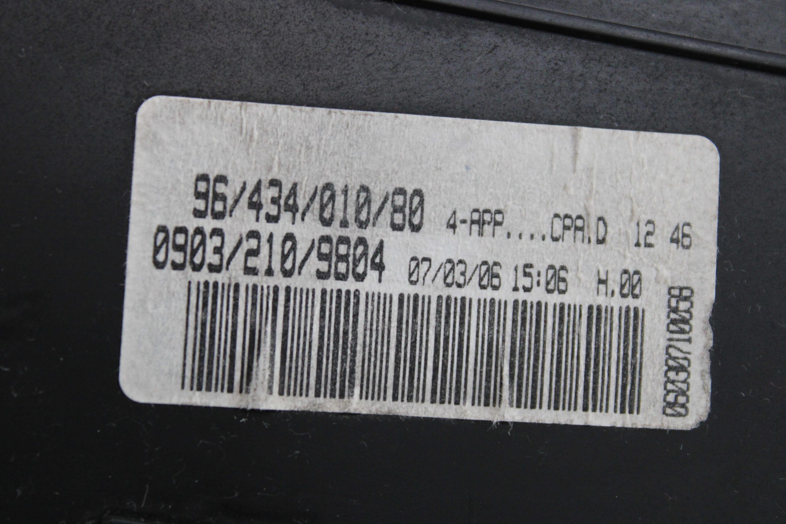 Cuadro de Instrumentos Peugeot 206 Jaeger 09031962021 0903 196 2021 9643401080 96 434 010 80 09032109804 0903 210 9804 - foto 3