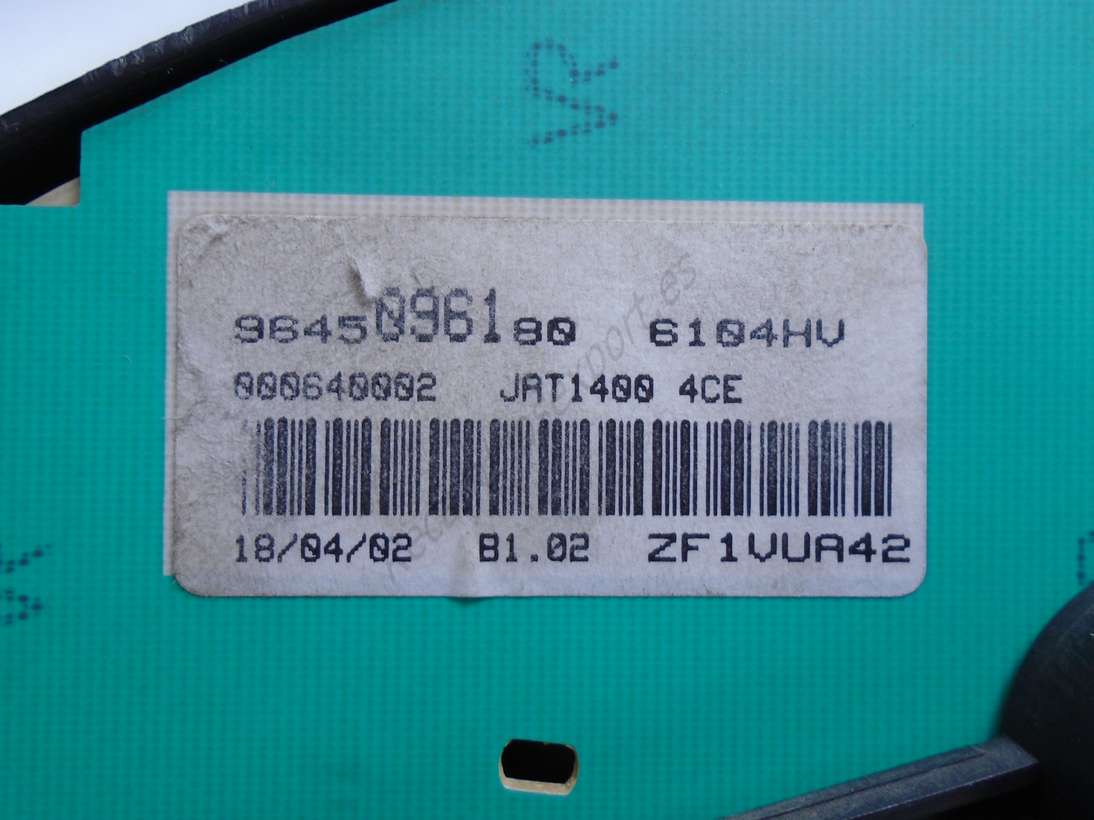 Cuadro de instrumento Peugeot 206 9645096180 - foto 2