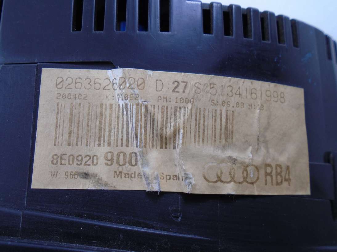 Cuadro de instrumentos Audi A4 8E0920900G 8E0 920 900 G BOSCH 0263626020 0 263 626 020 - foto 3