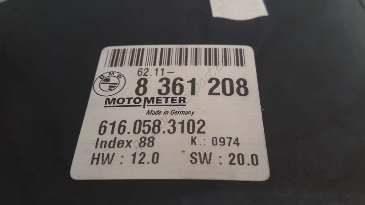 Cuadro de instrumentos BMW E36  62118361208 62.11-8 361 208 8361208 6160583102 616 058 3102 - foto 2