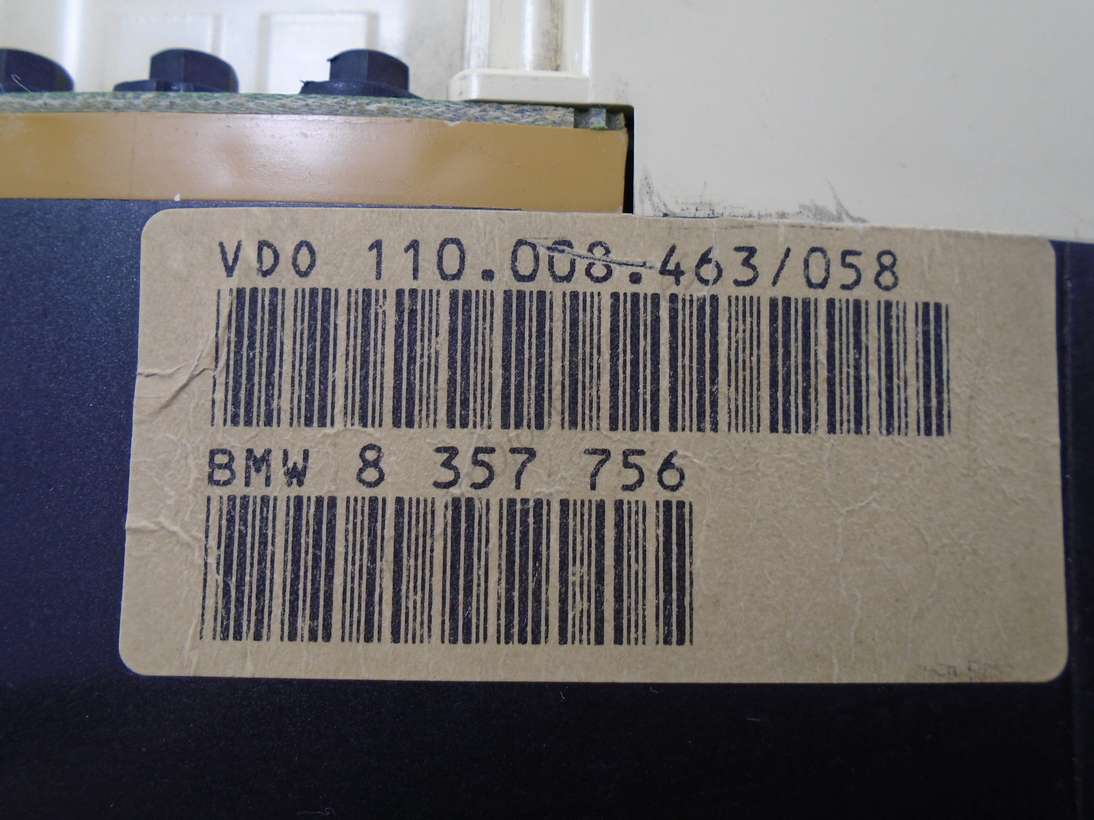 Cuadro de instrumentos BMW E36 8357756 8 357 756 VDO 110008463058 110. 008. 463058 110 008 463 058 - foto 2