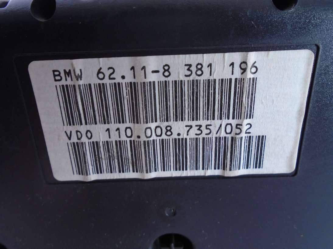 Cuadro de instrumentos BMW E39 62118381196 62.11-8 381 196 VDO 110008735052 - foto 2