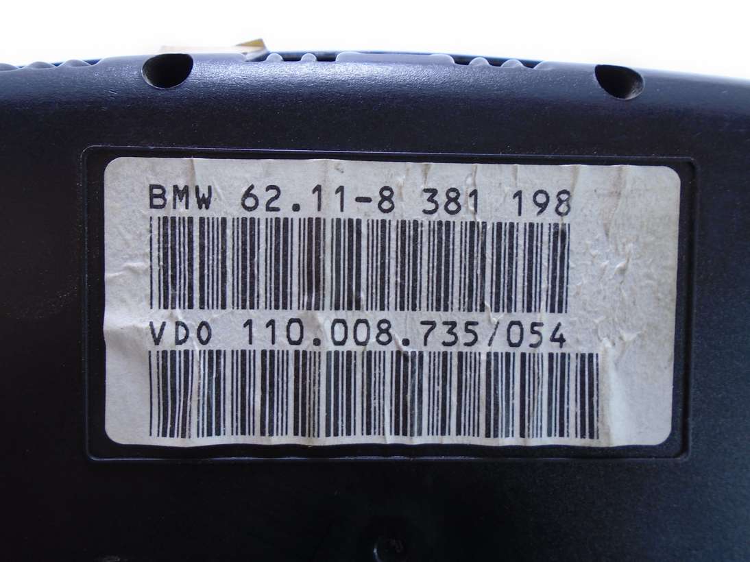 Cuadro de instrumentos BMW E39 62118381198 VDO 110008735054 110 008 735 054 - foto 2
