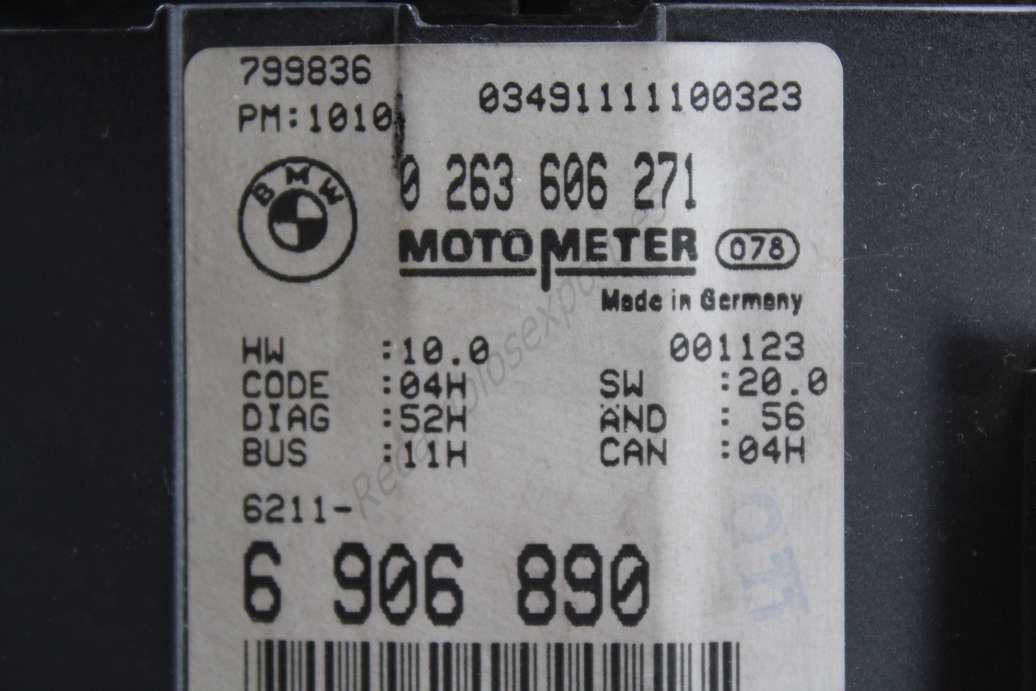 Cuadro de instrumentos BMW E46 62116906890 6211-6 906 890 6906890 Bosch 0263606271 0 263 606 271 - foto 2