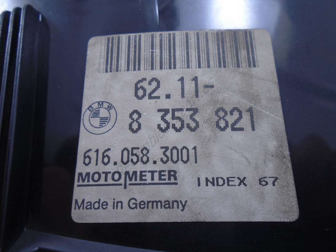 Cuadro de instrumentos BMW MOTOMETER 6160583001 8353821 8 353 821 - foto 2