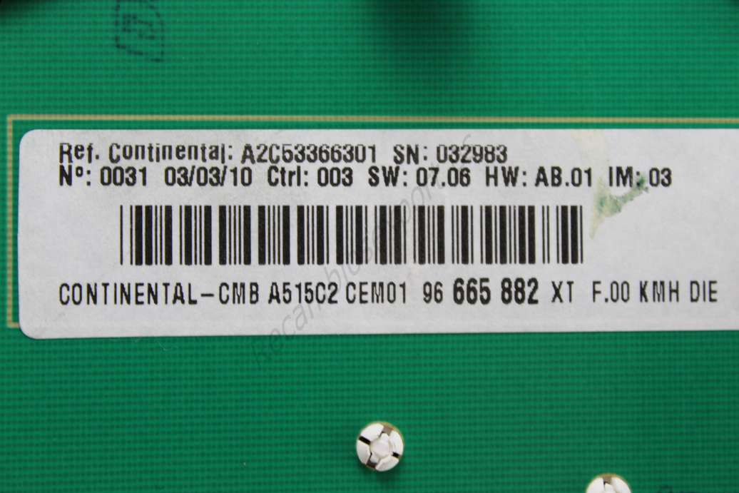 Cuadro de instrumentos Citroen C3 96665882XT 96 665 882 XT A2C53366301 A2C53385740 - foto 2