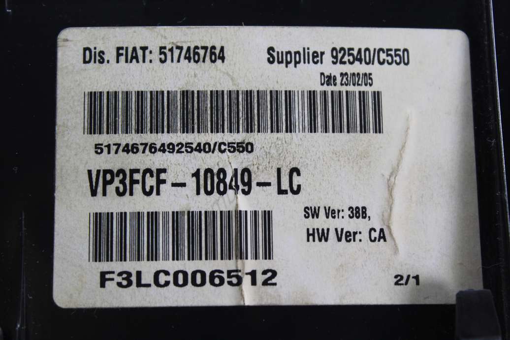Cuadro de instrumentos Fiat Stilo 51746764 VP3FCF10849LC VP3FCF-10849-LC - foto 2