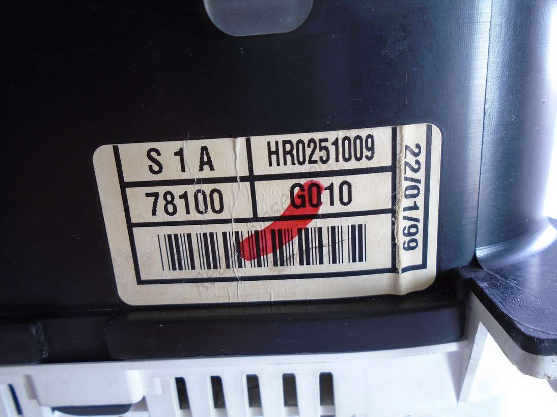 Cuadro de instrumentos Honda Accord S1A HR0251009 78100G010 78100 G0100 - foto 2