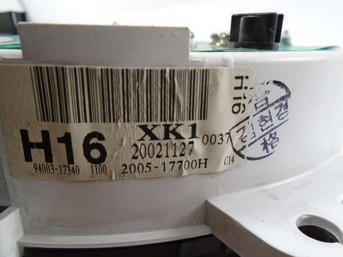 Cuadro de instrumentos Hyundai Matrix H16 9400317340 94003 17340 1100 XK1 2021127 200517700H 2005 17700H - foto 2