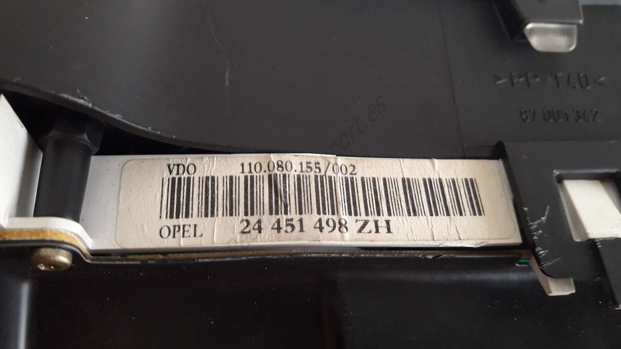 Cuadro de instrumentos Opel Astra G  24451498ZH 24 451 498 ZH  VDO 110080155002 110 080 155 002 - foto 2