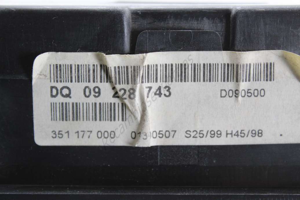 Cuadro de instrumentos Opel Astra G Zafira DQ09228743 DQ 09 228 743 351177000 351 177 000 - foto 2