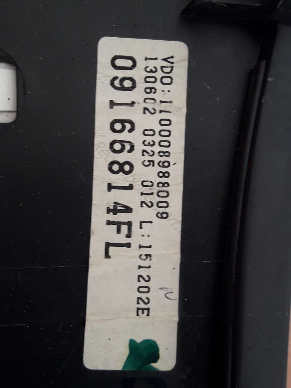 Cuadro de instrumentos Opel Corsa C 09166814FL 09166814 FL VDO 110008988009 - foto 2