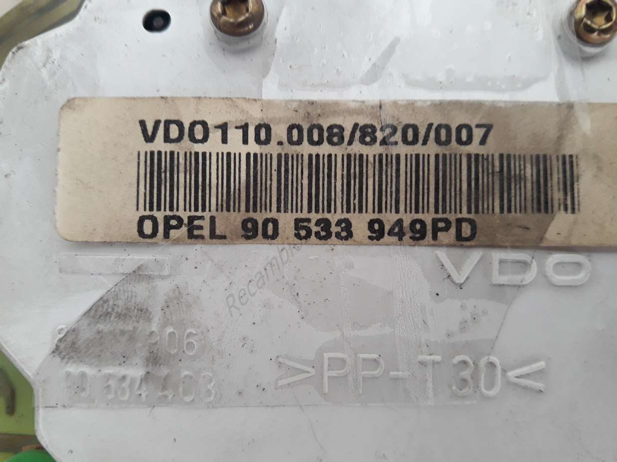 Cuadro de instrumentos Opel Tigra 90533949PD 90 533 949PD VDO 110008820007 110.008 820 007 - foto 2