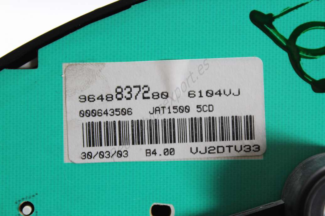 Cuadro de instrumentos Peugeot 206 9648837280 000643506 - foto 2