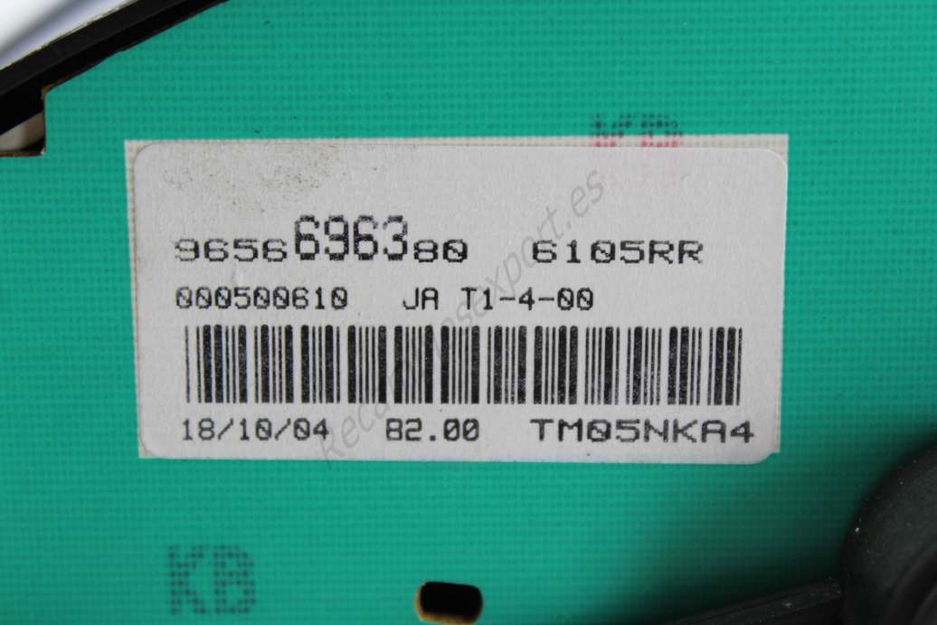 Cuadro de instrumentos Peugeot 206 9656696380 TM05NKA4 55500030000 5550003000 0 55500030010 5550003001 0 - foto 4