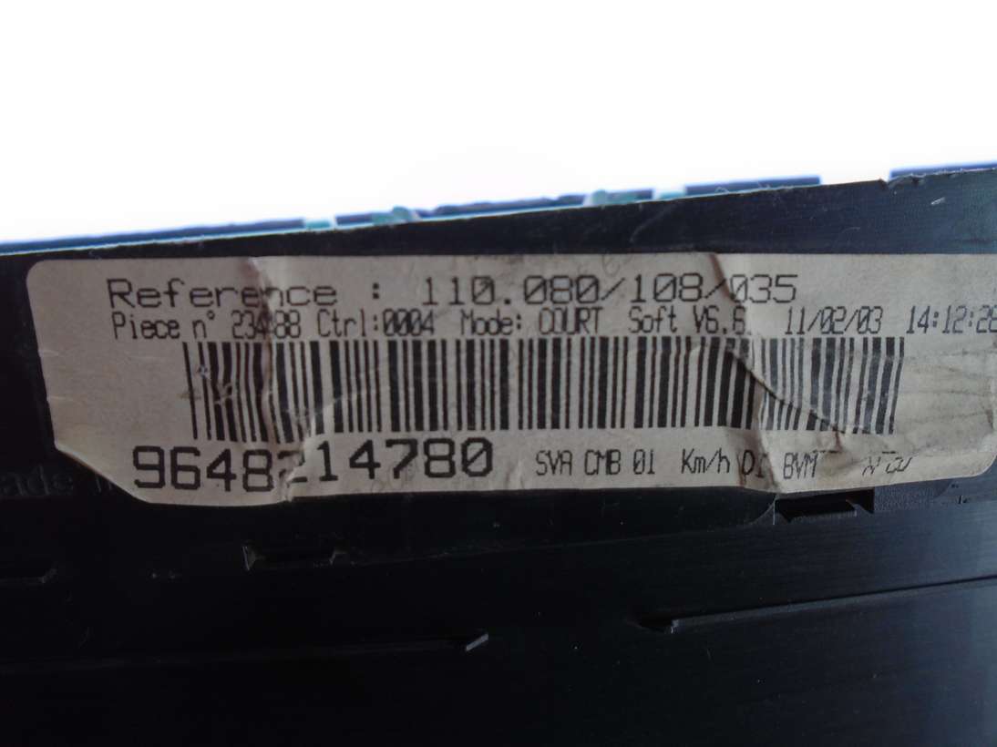 Cuadro de instrumentos Peugeot 406 Berlina 9648214780 110080108035 110 080 035 - foto 2