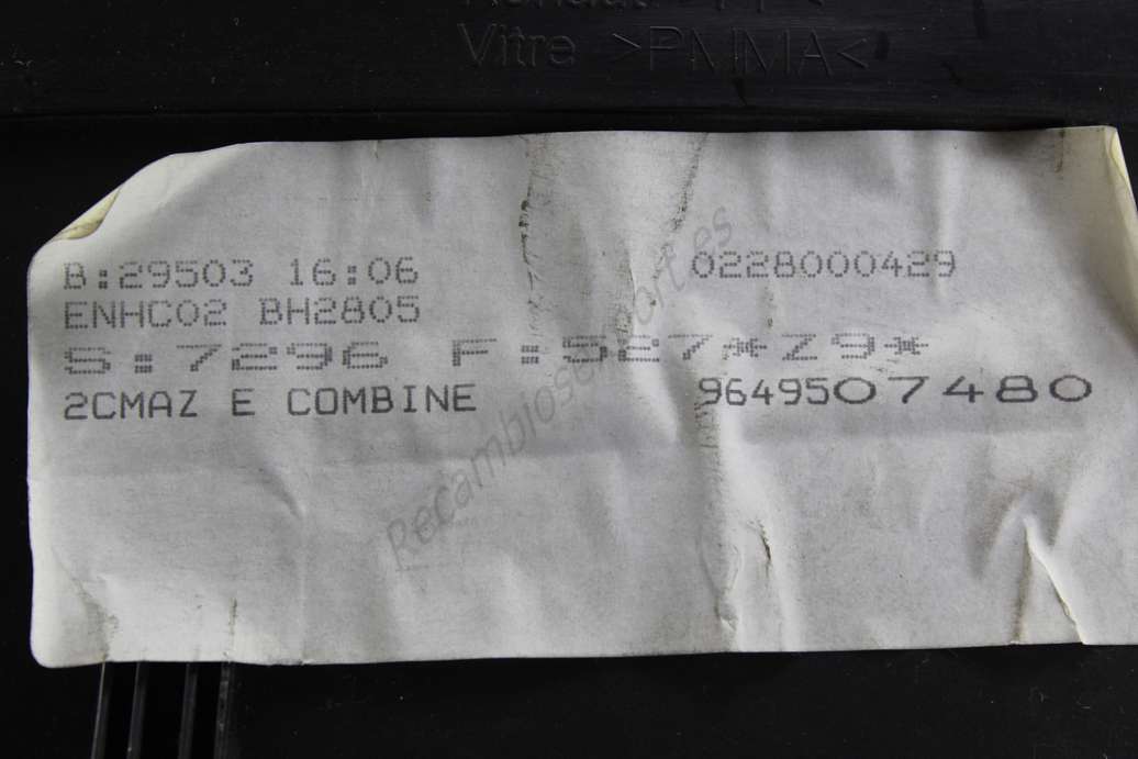 Cuadro de instrumentos Peugeot 607 9649507480 Siemens A2C53098089 - foto 3