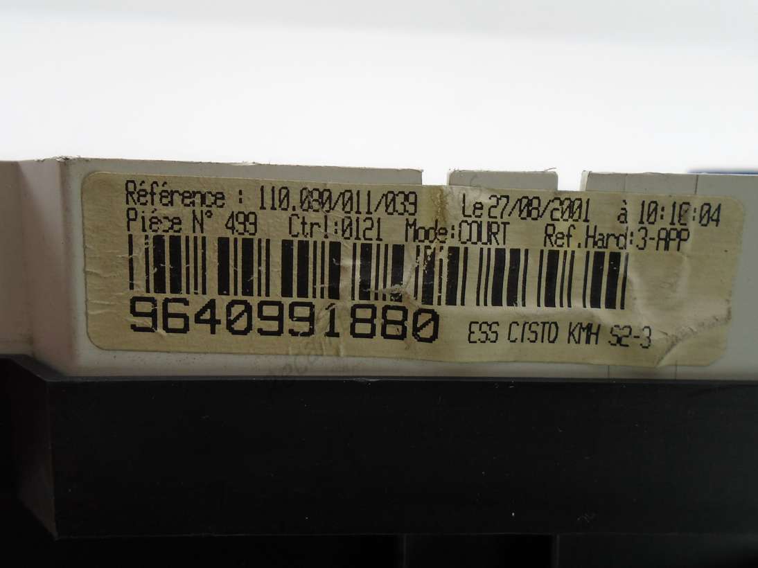 Cuadro de instrumentos Peugeot 106 9640991880 110080011039 110 080 011 039 - foto 2