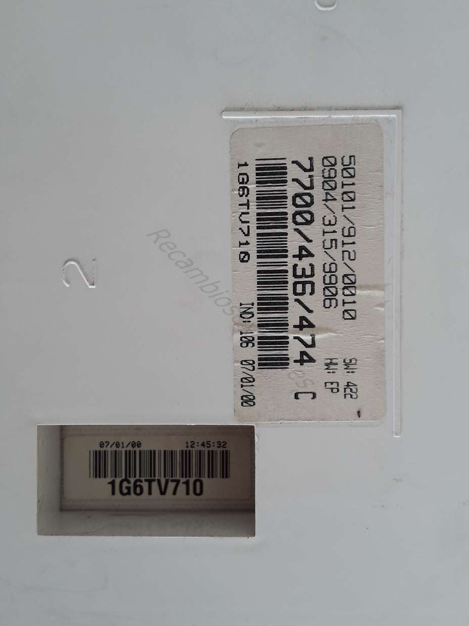 Cuadro de instrumentos Renault Kangoo 7700436474C 7700436474 C 501019120010 50101 912 0010 09043159906 0904 315 9906 - foto 2