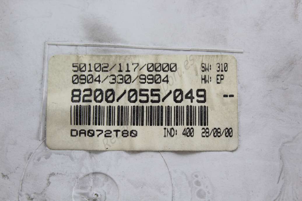 Cuadro de instrumentos Renault Kangoo 8200055049 8200055049 501021170000 501021170000 09043309904 09043309904 DA072780 IND400 09043080096 0904-308 0096 - foto 3
