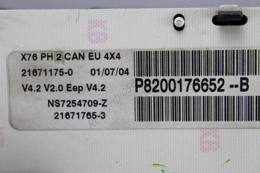 Cuadro de instrumentos Renault Kangoo P8200176652 P8200176652B P8200176652--B - foto 2