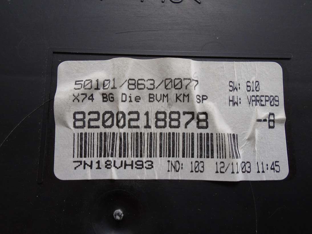 Cuadro de instrumentos Renault Laguna 8200218878B 8200218878 B 5010. 863. 0077 50108630077 - foto 2