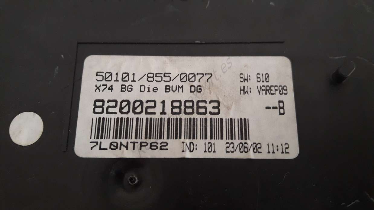Cuadro de instrumentos Renault Laguna JAEGER 8200218863 8200218863--B 501018550077 501018550077 - foto 2