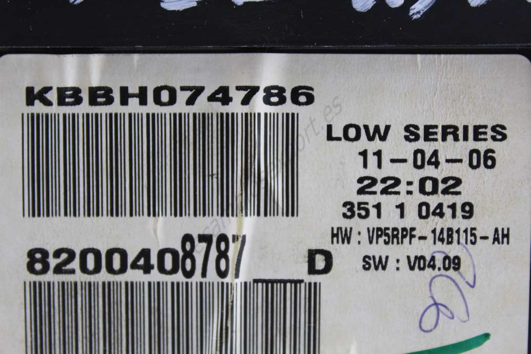 Cuadro de instrumentos Renault Megane 8200408787 8200408787D 8200408787-D VP5RPF14B115AH VP5RPF-14B115-AH - foto 2