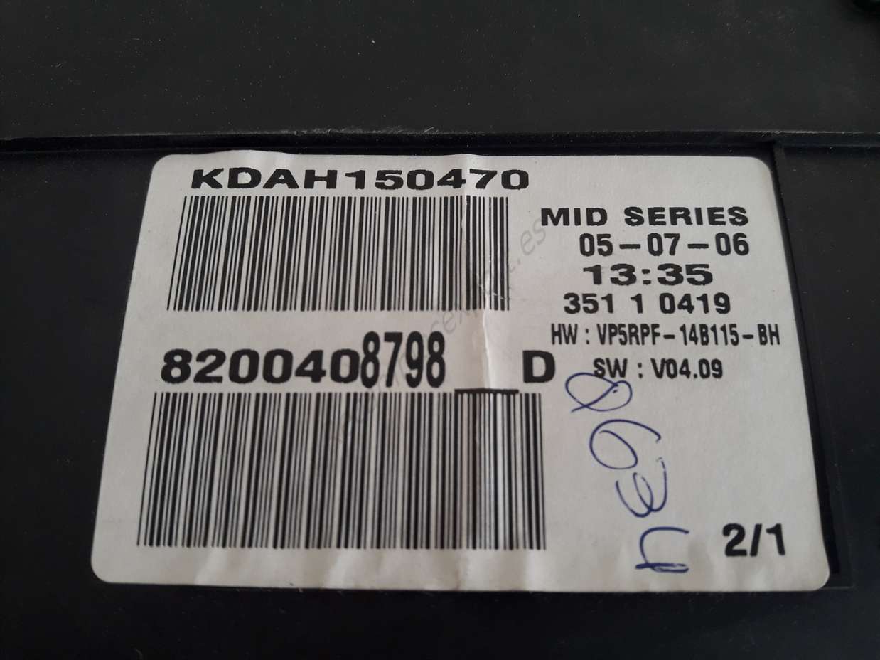 Cuadro de instrumentos Renault Megane 8200408798D 8200408798 D - foto 2