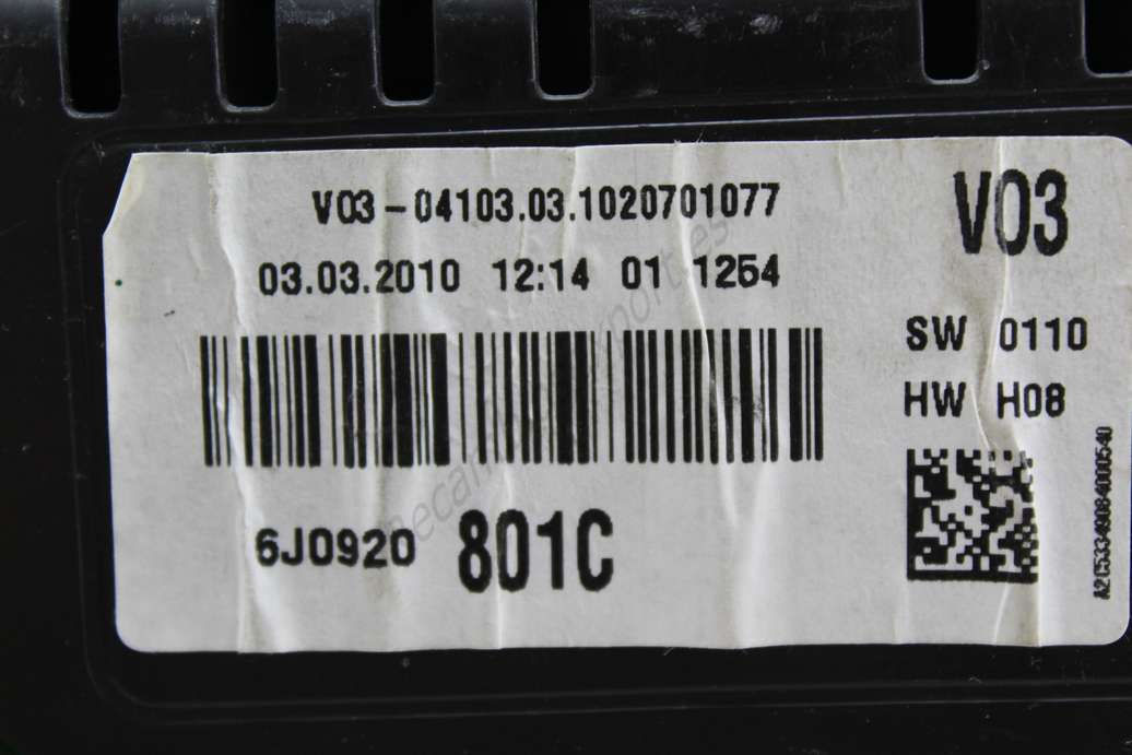 Cuadro de instrumentos Seat Ibiza 6J0920 6J0920801C 6J0920 801C - foto 2
