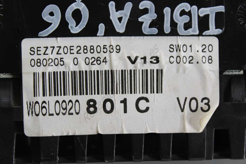 Cuadro de instrumentos Seat Ibiza Cordoba W06L0920801C W06L0920 801C VDO 110080104012A - foto 2