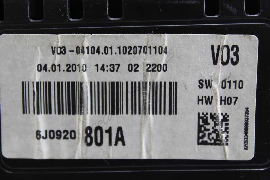 Cuadro de instrumentos Seat Ibiza Volkswagen Polo V03 6J0920 6J0920801A 6J0920 801A A2C53349080 A2C53332250 - foto 4