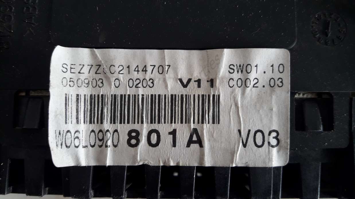 Cuadro de instrumentos Seat Ibiza W06L0920801A W06L0920801A 110080104010A 110 080 104 010A - foto 3