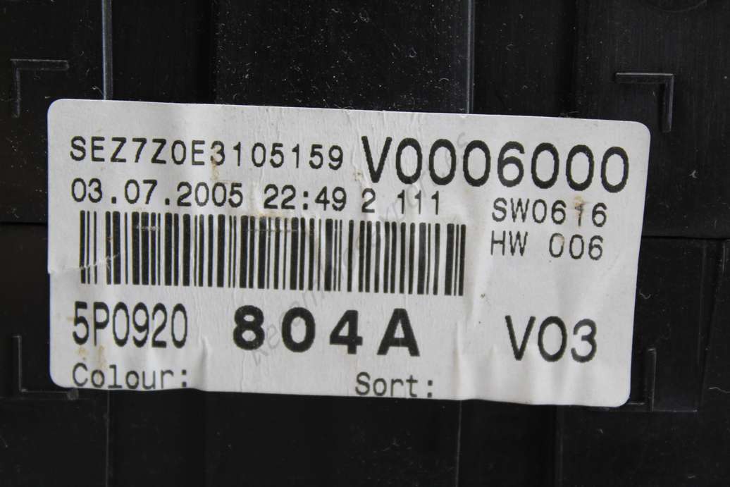 Cuadro de instrumentos Seat Toledo 5P0920804A 5P0920 804A 110080279008 110 080 279 008 - foto 2